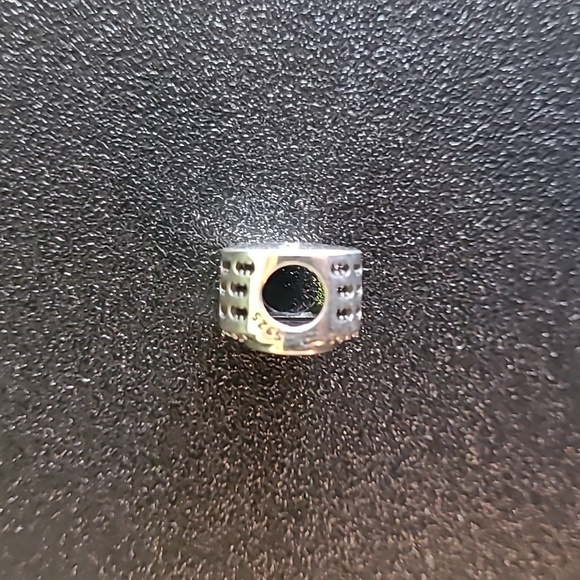 DC comics Batman charm with the vintage style logo in yellow black 925 silver - Picture 3 of 3